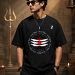 ZX Trends Mahadev Trishul Unisex Cotton T-Shirt Banner