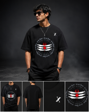 ZX Trends Mahadev Trishul Unisex Cotton T-Shirt Gallery